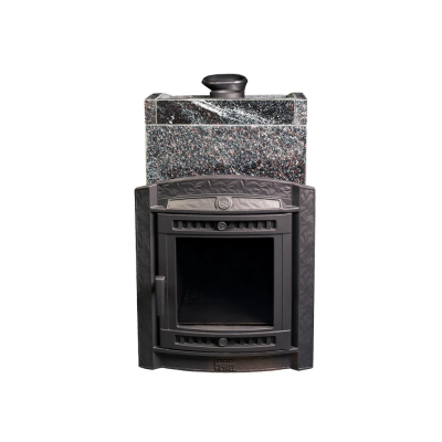 Печь для бани чугунная ProMetall Атмосфера L в облицовке Амфиболит