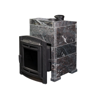 Печь для бани чугунная ProMetall Атмосфера L в облицовке Амфиболит
