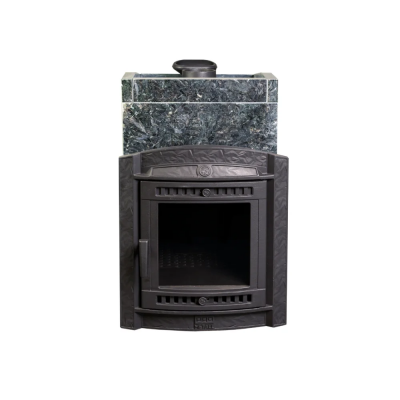 Печь для бани чугунная ProMetall Атмосфера L в облицовке Пироксенит