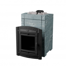 Печь для бани чугунная ProMetall Атмосфера L в облицовке Талькохлорит