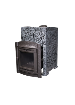 Печь для бани чугунная ProMetall Атмосфера XL в облицовке Пироксенит ЭЛИТ