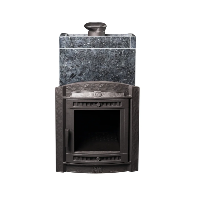 Печь для бани чугунная ProMetall Атмосфера XL в облицовке Пироксенит