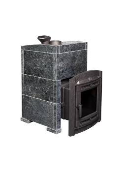 Печь для бани чугунная ProMetall Атмосфера XL в облицовке Пироксенит