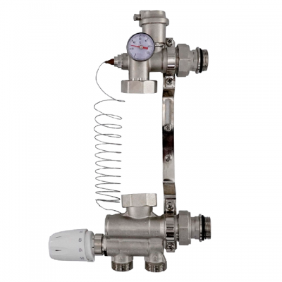 Насосно-смесительный узел Rommer RDG-0120-009000 с термостатической головкой (без насоса)