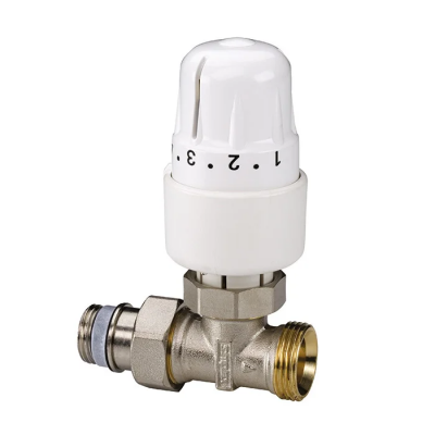 Вентиль прямой Simplex RTL F 11882 с термостатической головкой 1/2" х 3/4"