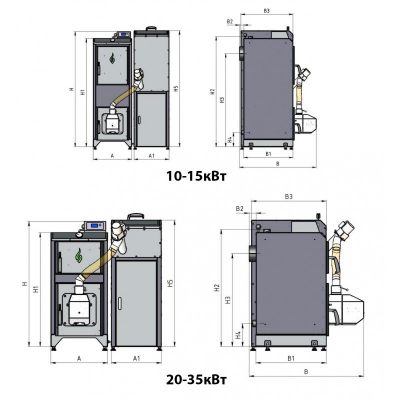 Пеллетный котел Sakovich STANDART Pellet 35 кВт