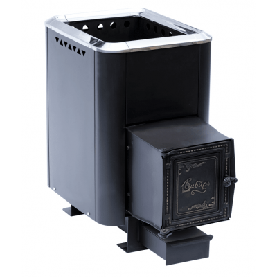 Печь для бани чугунная "СИБИРЬ -18" конвекционная с универсальной топочной дверцей