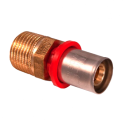 Пресс-фитинг TDM Brass ВПр 16×2.0 НР 1/2″ арт. 16301216