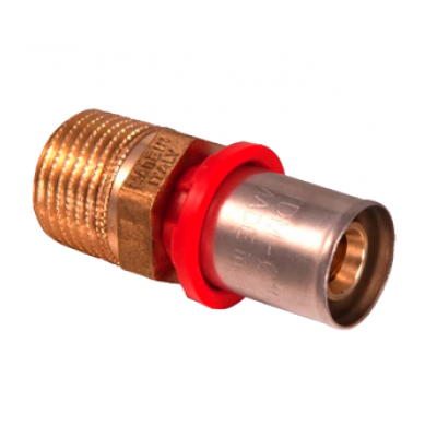 Пресс-фитинг TDM Brass ВПр 16×2.0 НР 1/2″ арт. 16301216