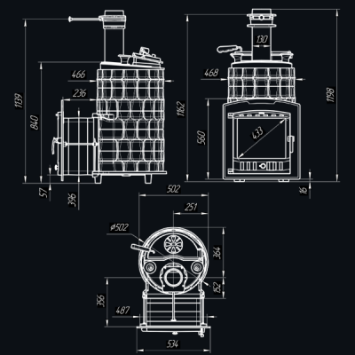 Печь для бани Технолит АВАНГАРД ЗК 35 (П2)