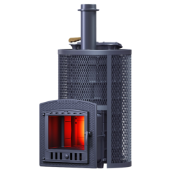 Печь для бани Технолит АВАНГАРД ЗК 40 (П2) Ураган в круглой сетке