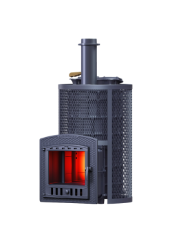 Печь для бани Технолит АВАНГАРД ЗК 40 (П2) Ураган в круглой сетке