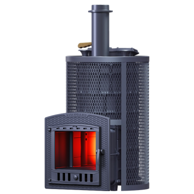 Печь для бани Технолит АВАНГАРД ЗК 40 (П2) Ураган в круглой сетке