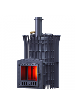 Печь для бани Технолит АВАНГАРД ЗК 40 (П2) Ураган в сетке Тюльпан