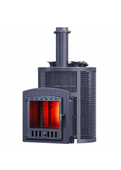 Печь для бани Технолит АВАНГАРД ЗК 25 (П2) Ураган в круглой сетке