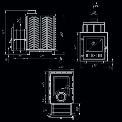 Печь для бани Технолит GFS ЗК 30 (М)