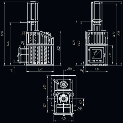 Печь для бани Технолит GFS ЗК 18 (М) Ураган