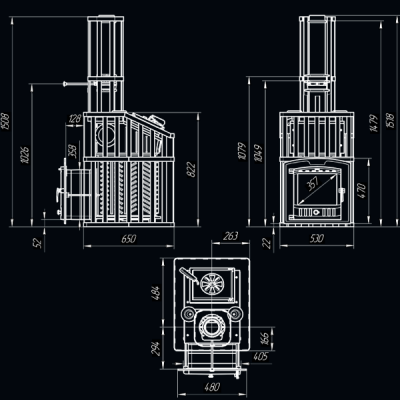 Печь для бани Технолит GFS ЗК 18 (П2) Ураган