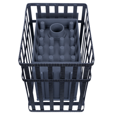 Печь для бани Технолит Гроза 18 (М) в сетке