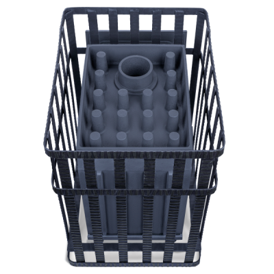 Печь для бани Технолит Гроза 24 (М) в сетке