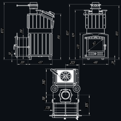 Печь для бани Технолит Гроза 24 (П2)