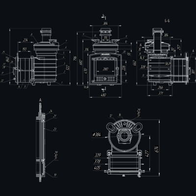 Печь для бани Технолит Искандер ЗК 18 (П2)