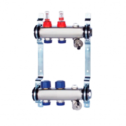 Гребенка TECline MC0302 (2 контура) с расходомерами