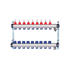 Гребенка TECline MC0309 (9 контуров) с расходомерами