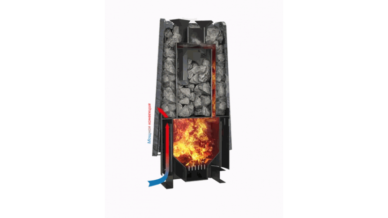 Печь для бани стальная Grill'D Cometa 180 Vega Short Window Max Stone