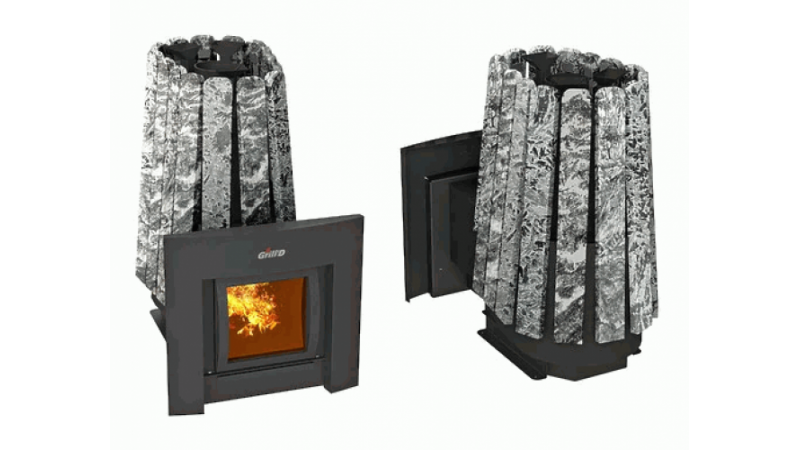 Печь для бани стальная Grill'D Cometa 350 Vega Window Max Stone