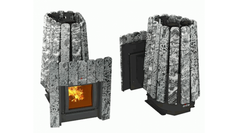 Печь для бани стальная Grill'D Cometa 350 Vega Window Max Stone