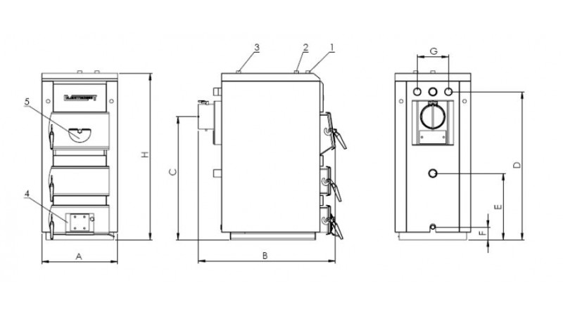 Твердотопливный котел Elektromet KWS 25 Comfort 25 кВт