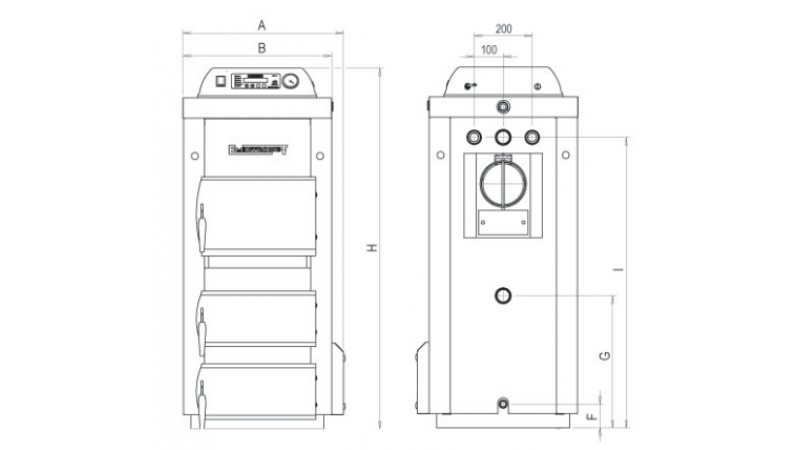 Твердотопливный котел Elektromet Kwrw 100 кВт