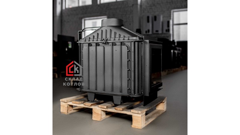 Чугунная каминная топка KFD ECO MAX 7 L standard D стекло слева (с шибером)