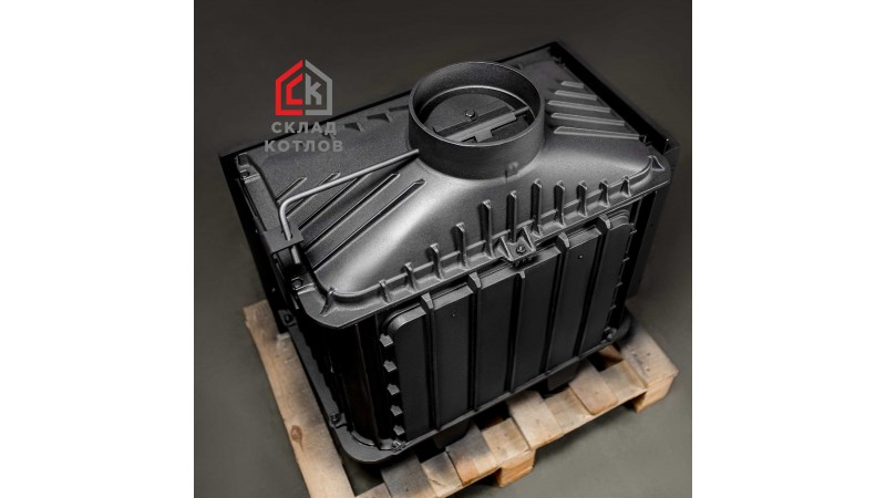 Чугунная каминная топка KFD ECO MAX 7 L standard D стекло слева (с шибером)