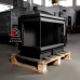 Чугунная каминная топка KFD ECO MAX 7 L standard D стекло слева (с шибером)