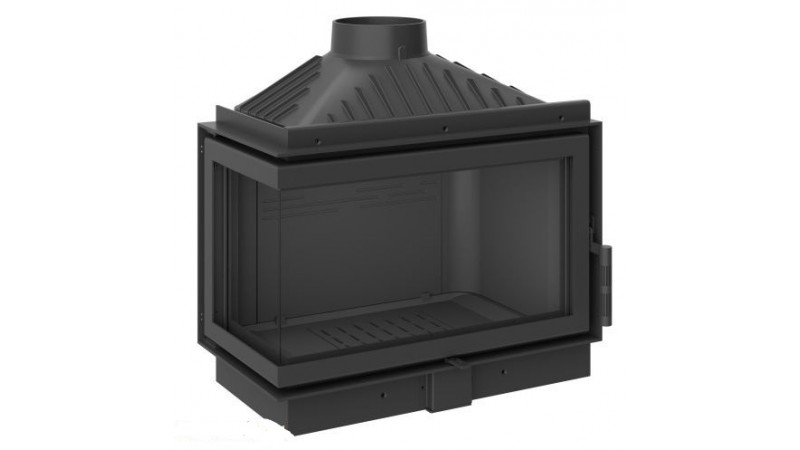 Чугунная каминная топка KFD ECO MAX 7 L standard D стекло слева (с шибером)