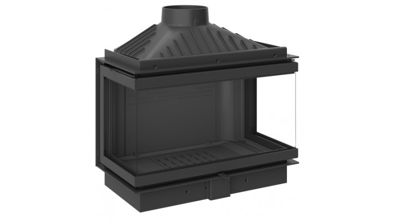 Чугунная каминная топка KFD ECO MAX 7 3F standard D 3 стекла (с шибером)