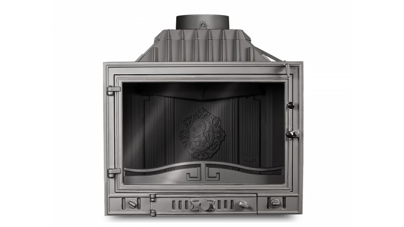 Чугунная каминная топка KawMet W4LB 14,5 кВт с левым стеклом