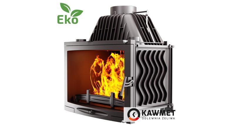 Чугунная каминная топка KawMet W17 Panorama 16.1 кВт EKO