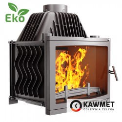 Чугунная каминная топка KawMet W17 Panorama 16.1 кВт EKO
