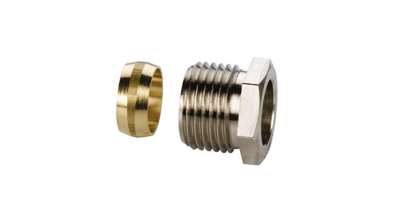 Соединитель для декоративных трубок Simplex 1/2" НР