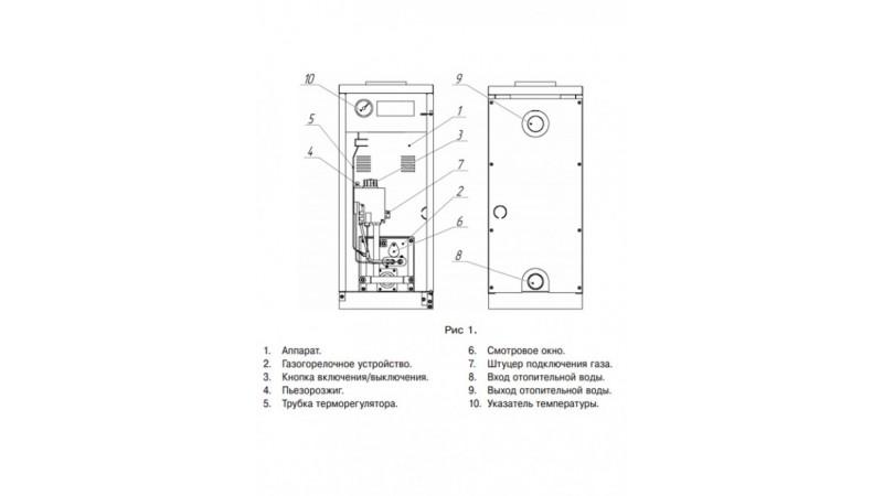 Стальной газовый котел Лемакс Газовик АОГВ-23,2