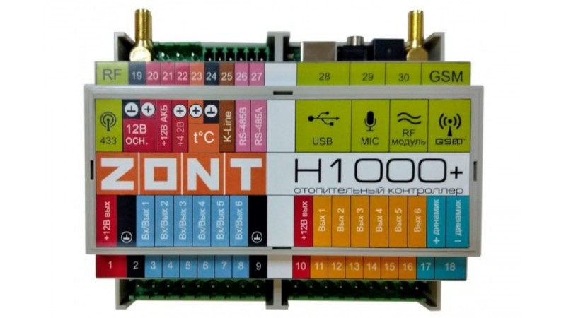 Отопительный контроллер ZONT H1000+