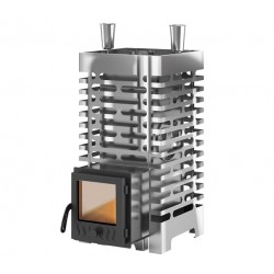 Печь для бани ASTON 20 INOX со стеклянной дверцей