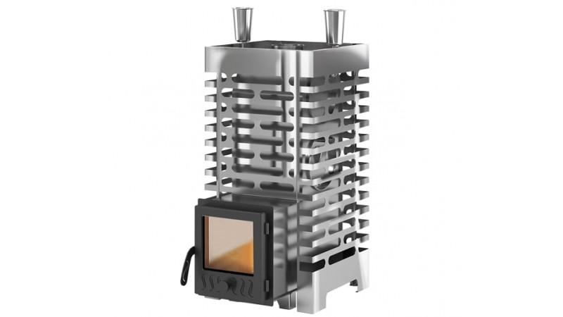 Печь для бани ASTON 20 INOX со стеклянной дверцей