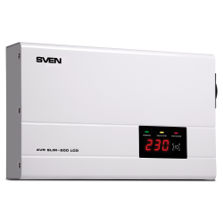 Стабилизатор напряжения SVEN AVR SLIM-500 LCD