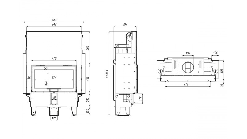 Каминная топка Defro Home INTRA ME SLIM G
