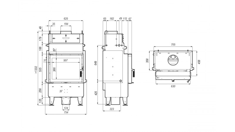 Каминная топка Defro Home NAVI SM