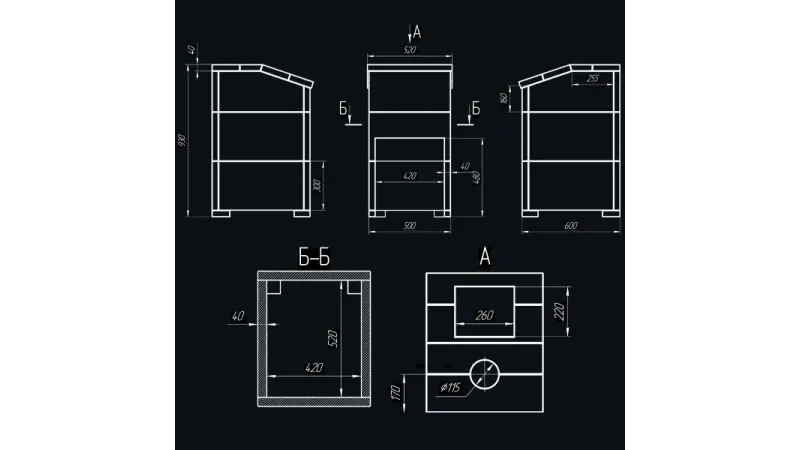 Печь для бани Технолит комплект Гроза 24 (М) Президент 930/40 Талькохлорит